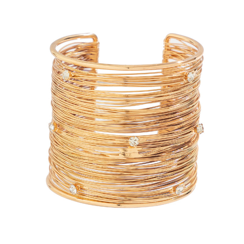 Sweet Multi Layer Open Metal Bracelet, A Chic Cut Out Design for A Sophisticated Look
