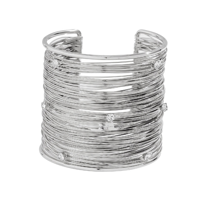 Sweet Multi Layer Open Metal Bracelet, A Chic Cut Out Design for A Sophisticated Look