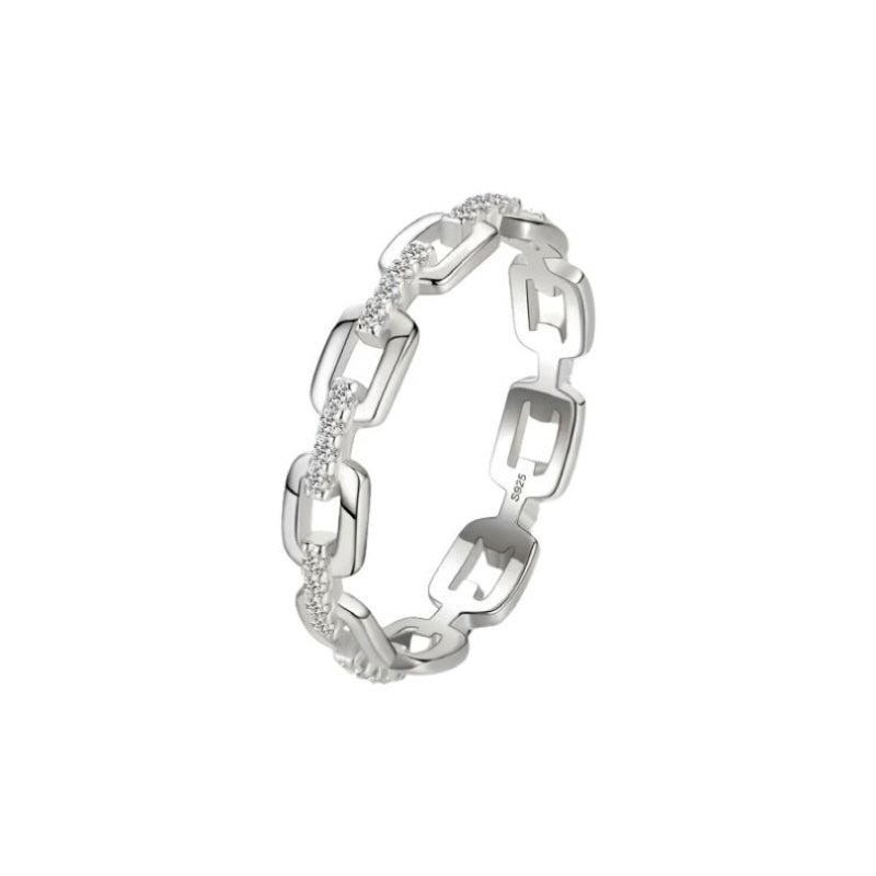 Chic Urban Inspired Simple Silver Index Ring for Women