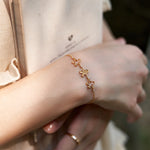 Gingerbread bracelet original design, silver gilding, simple cuteness, high quality jewelry