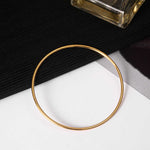 Plain gold ring bracelet for women light luxury niche, gold plated titanium steel, high end delicate design