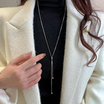 High end autumn & winter tassel sweater chain, women's gold long necklace, hot new style