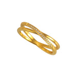 Fashion forward & unique cross row index finger ring for women blends style, personality, high end elegance, long lasting