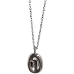 High end women's delicate solid silver bean necklace 925 sterling silver, collarbone chain, fade resistant