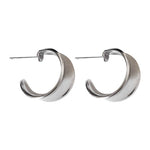 Minimalist high end 925 sterling silver stud earrings for women classic & trendy design