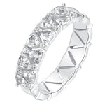 Serman original petit four, white crystal ring, 925 sterling silver, diamonds, ultra flash, senior designer ring