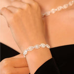 Weaving light original design hollow lace bracelet 925 sterling silver niche retro versatile temperament bracelet