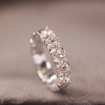 Serman original petit four, white crystal ring, 925 sterling silver, diamonds, ultra flash, senior designer ring