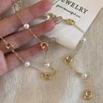 Long pig's nose pearl necklace women's new hot sweater chain, light luxury, niche temperament, clavicle chain accessories