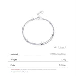 Chic Double Layer Bracelet, Stylish Summer Jewelry for Women with Minimalist Cool Vibes