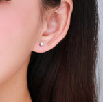 Premium Snowflake Diamond Stud Earrings, Romantic Gift Jewelry for Her