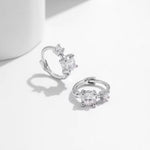 Sophisticated Double Stone Earrings, A Touch of Elegance and Charm