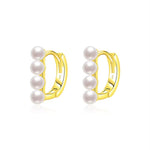 Mini Pearl Earrings, A Chic French Inspired Daily Essential