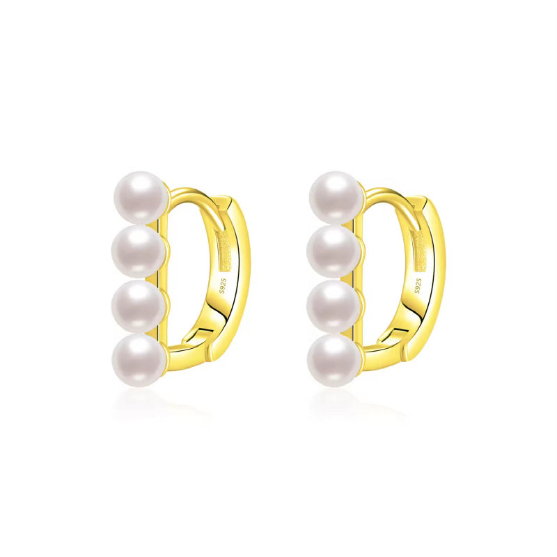 Mini Pearl Earrings, A Chic French Inspired Daily Essential