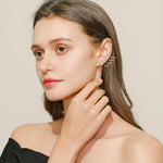 Round Cubic Stud Earrings, Brilliant Shine for a Timeless Daily Look