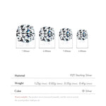 Round Cubic Stud Earrings, Brilliant Shine for a Timeless Daily Look