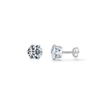 Minimalist Cubic Stud Earrings, Elegant Sparkle for Everyday Sophistication