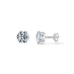 Minimalist Cubic Stud Earrings, Elegant Sparkle for Everyday Sophistication