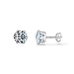 Minimalist Cubic Stud Earrings, Elegant Sparkle for Everyday Sophistication