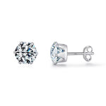 Minimalist Cubic Stud Earrings, Elegant Sparkle for Everyday Sophistication