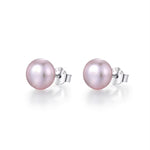 Graceful Freshwater Pearl Silver Stud Earrings, Elegant and Feminine Daily Earrings with Timeless Charm