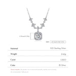 French Retro Design Necklace, Elegant Diamond Clavicle Chain
