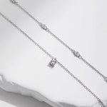 Luxury Niche Delicate Diamond Set Double Stacked Clavicle Chain