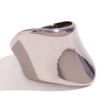 Sophisticated Irregular Glossy Geometric Ring with Minimalist Design for Women