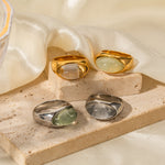 Refreshing Unique Transparent Resin Non Fading Ring