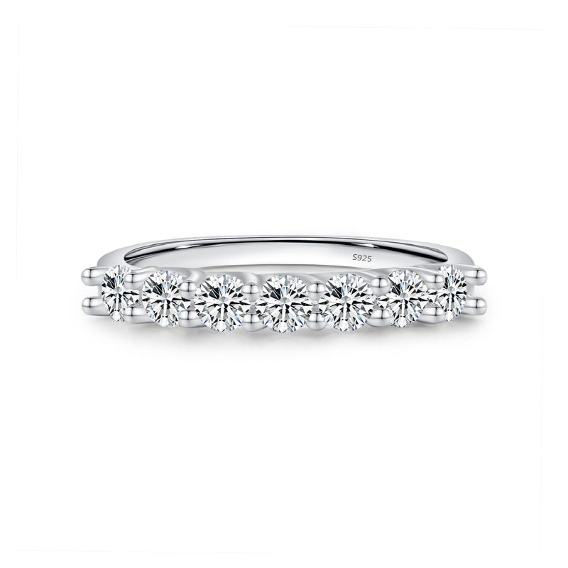 Super Flash Row Diamond Stacking Index Finger Ring