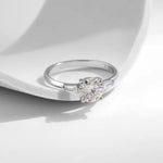 Closed Mouth Four Prong Ring, Premium Super Flash Design