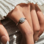 Group Set Stone Ring, Premium High End Engagement Ring