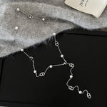 Long pig's nose pearl necklace women's new hot sweater chain, light luxury, niche temperament, clavicle chain accessories